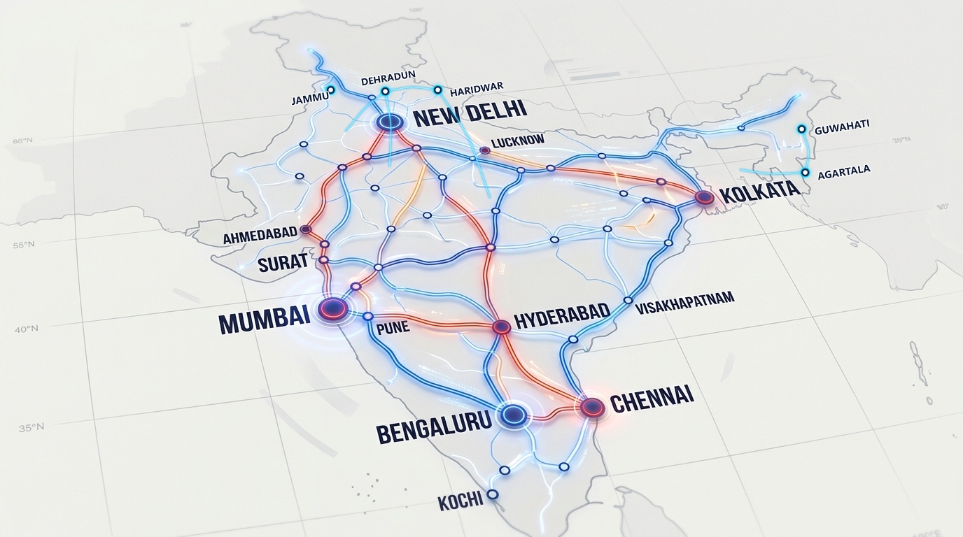 Abhinav Transport Strategic Hubs & Branch Network Map across India